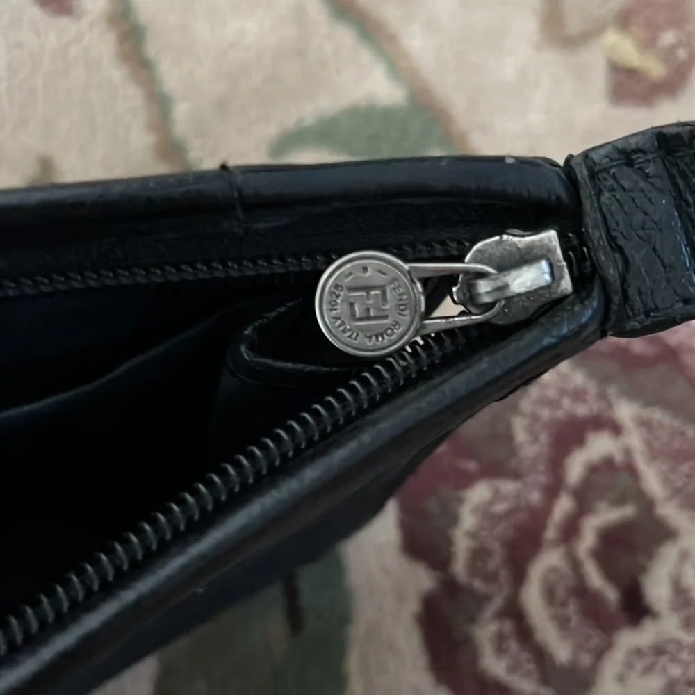 Fendi authentic black make up bag